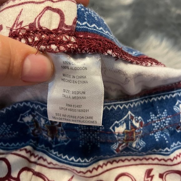 Harry potter blue maroon winter printed pajama set medium - Picture 8 of 10